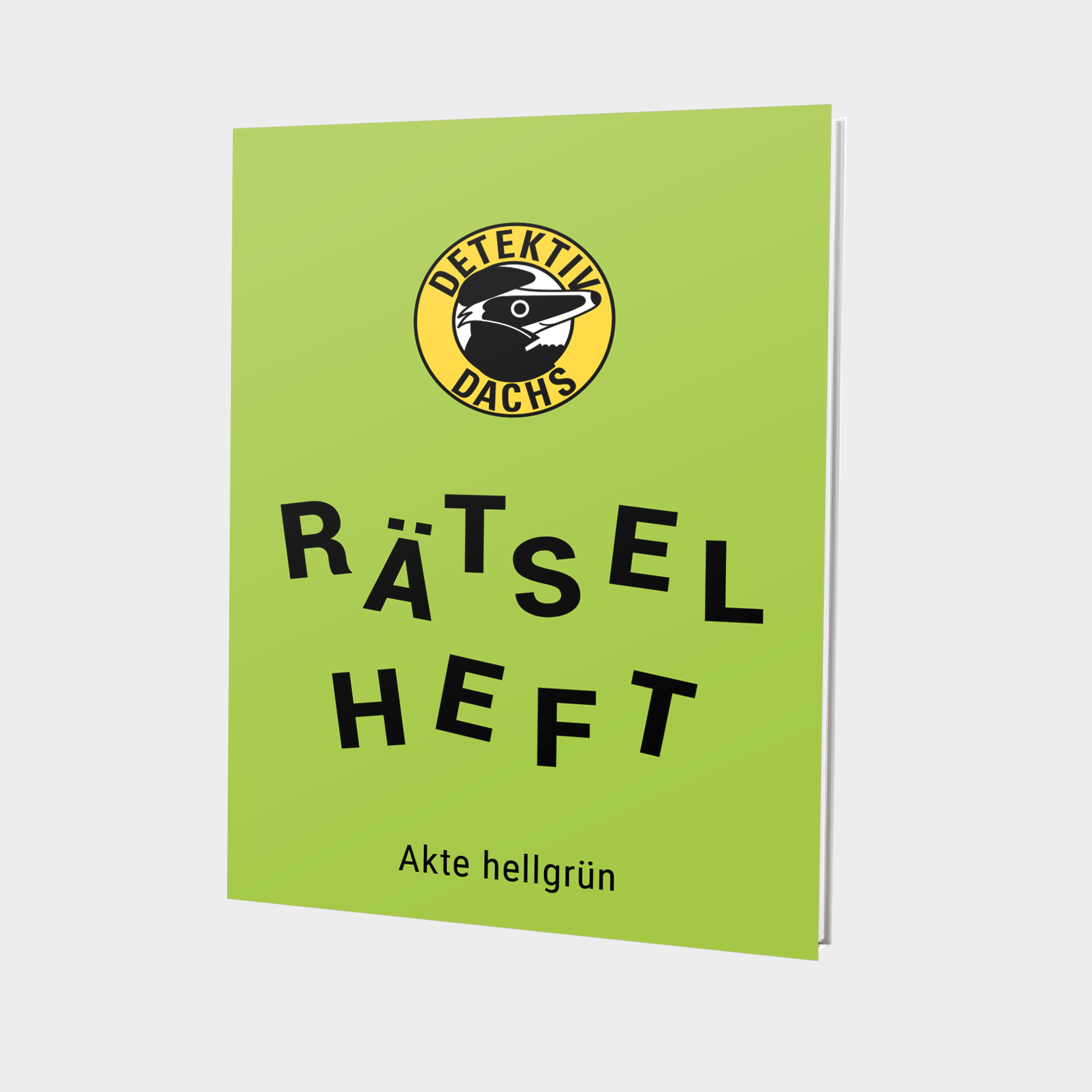 Rätselheft Akte hellgrün_Produktbild