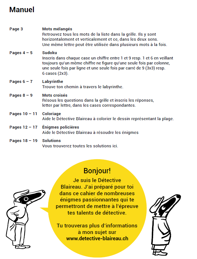 Enigmes du Détective Blaireau_Dossier vert_page d'exemple_1